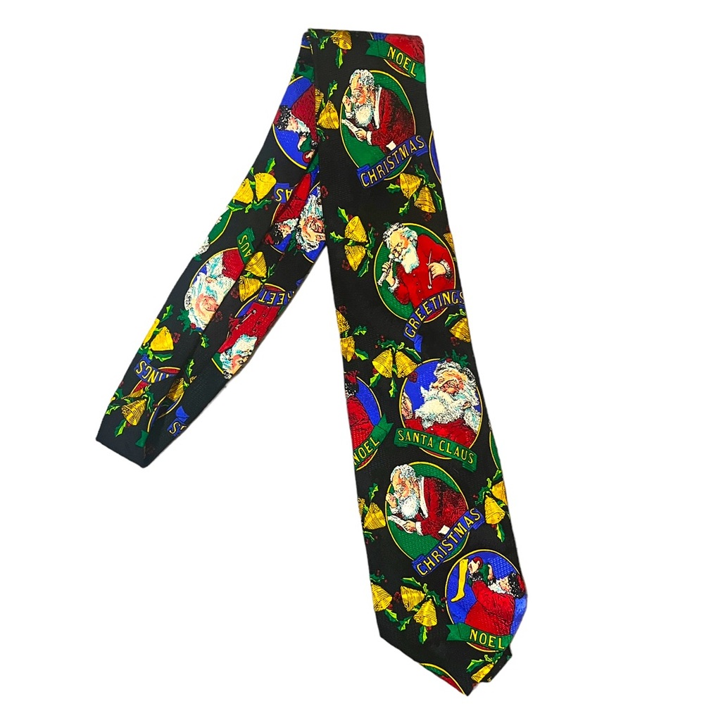 Addiction 100% Silk Vintage Style Santa Christmas Tie